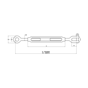 Esticadores para Cabo de Aço (EST) – Olhal x Manilha