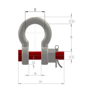 Manilha Curva Alloy PPC (MFA)